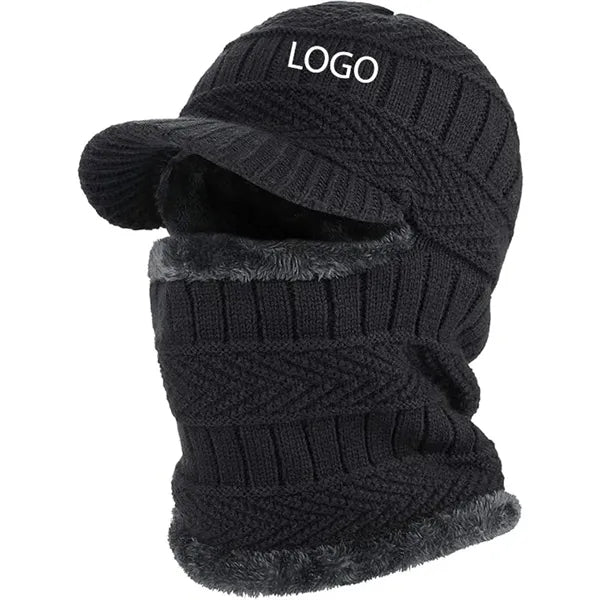 Unisex Winter Knitted Balaclava Beanie Hat