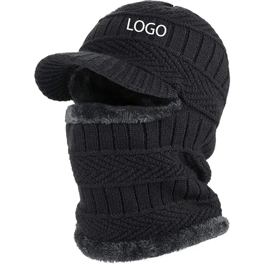 Unisex Winter Knitted Balaclava Beanie Hat