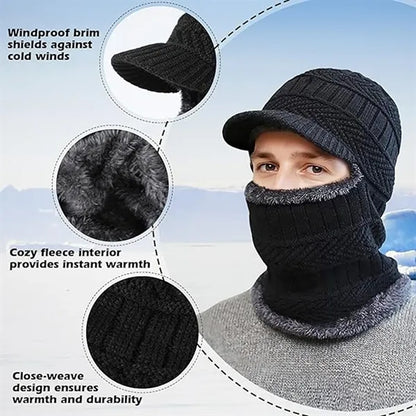Unisex Winter Knitted Balaclava Beanie Hat