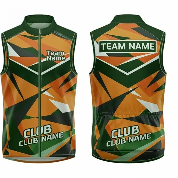 Unisex Sublimated Full-Zip Vest W/Pockets-280G Spandex