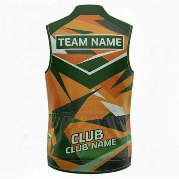 Unisex Sublimated Full-Zip Vest W/Pockets-280G Spandex