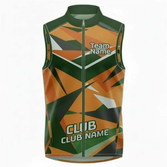 Unisex Sublimated Full-Zip Vest W/Pockets-280G Spandex
