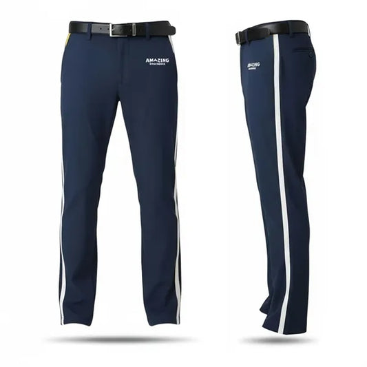 Baseball Silk Pant South Korea Full Length W/Piping