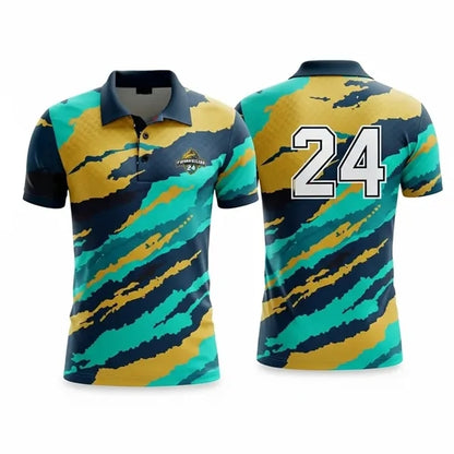 Performance Polo Shirt Sublimated UPF Mesh (Unisex)