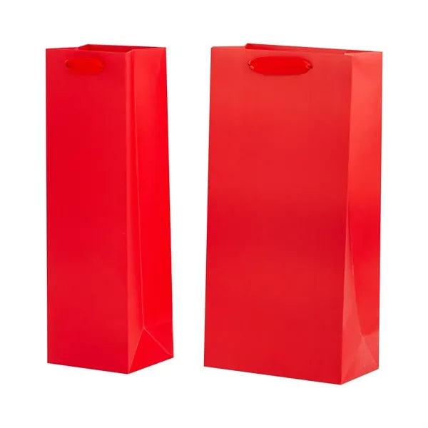 Two bottle Wine Paper Tote Bag