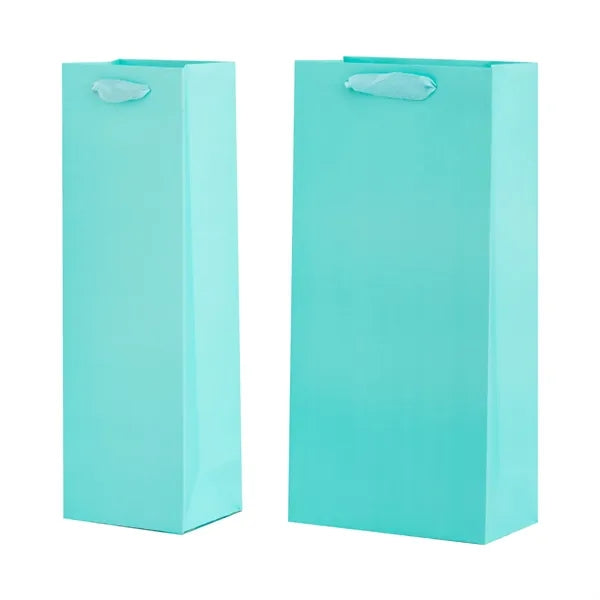 Two bottle Wine Paper Tote Bag