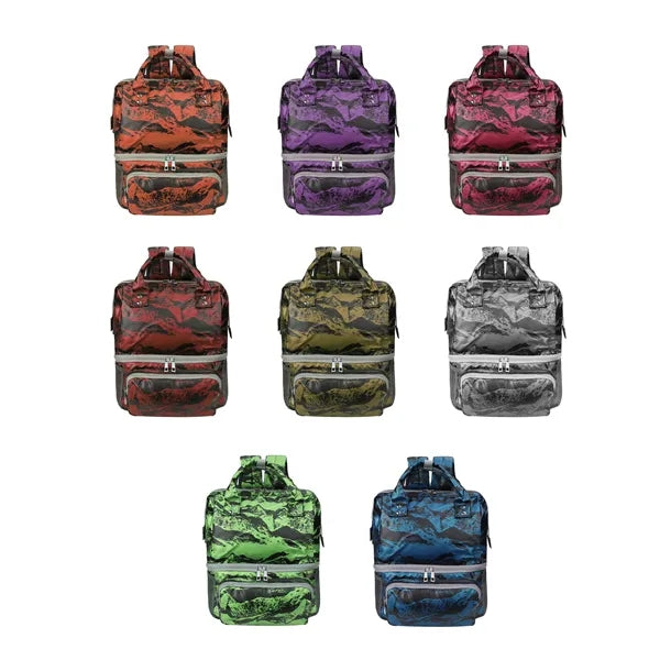 Dual Compartment Insulated Backpack Lunch Cooler Bag