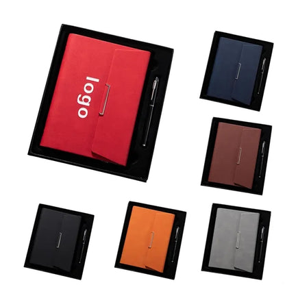 Three-Fold Loose-Leaf Notebook And Pen Set