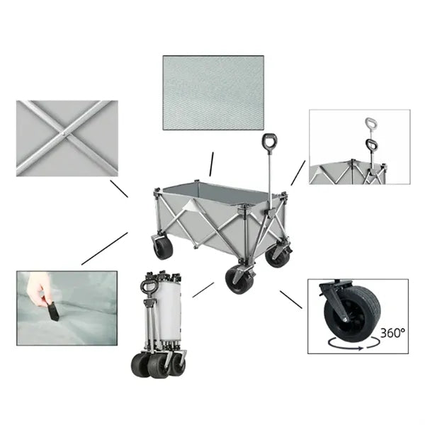 150L Folding Utility Wagon Cart