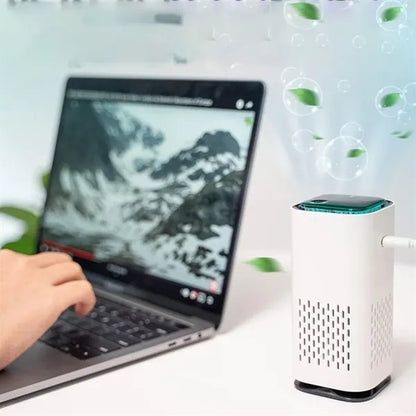 USB Ionizer Air Purifier with LED Light and Carbon Filter
