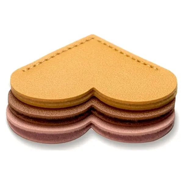 Heart-shaped Leather Bookmark
