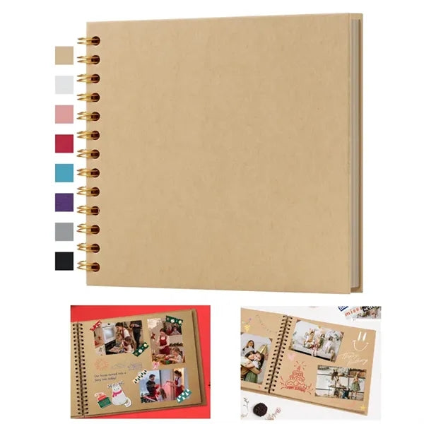 DIY Scrapbook Album Hardcover Kraft Paper Photo Book