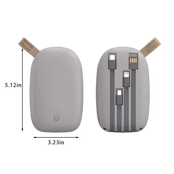 Versatile Portable long-lasting mini 6000 mAh power bank
