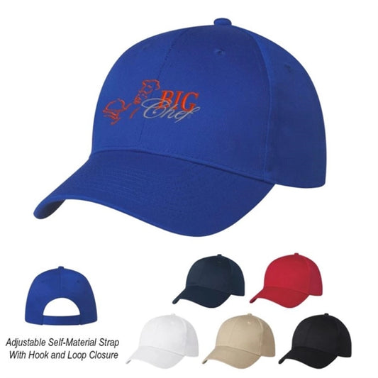6 Panel Polyester Cap - Embroidered