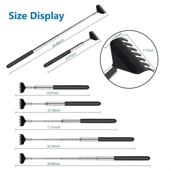Portable Telescoping Metal Back Scratchers