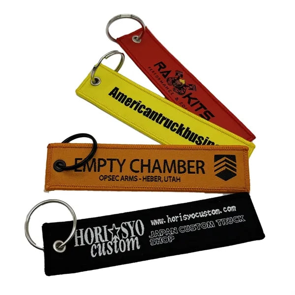 Embroidered Flight Keytag Keychain