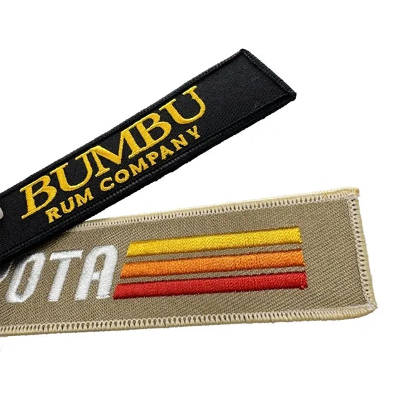 Embroidered Flight Keytag Keychain