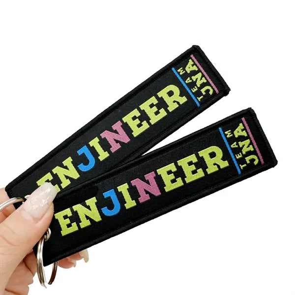 Embroidered Flight Keytag Keychain