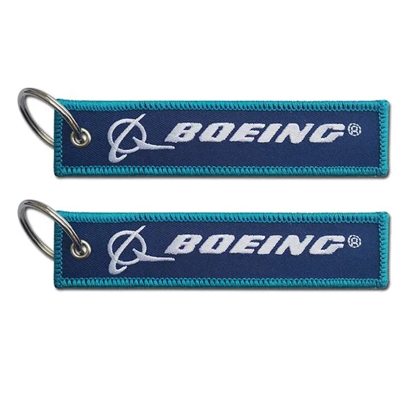 Embroidered Flight Keytag Keychain