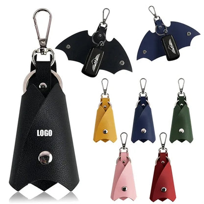 PU Leather Bat Shape Keychain