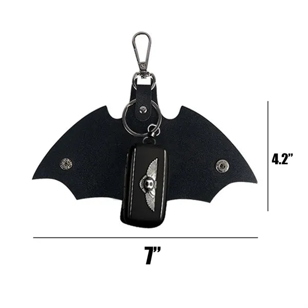 PU Leather Bat Shape Keychain