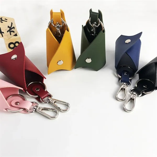 PU Leather Bat Shape Keychain
