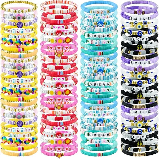 Custom Clay Bead Bracelets Friendship Bracelet