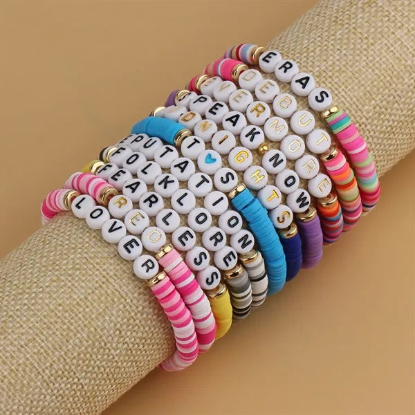Custom Clay Bead Bracelets Friendship Bracelet
