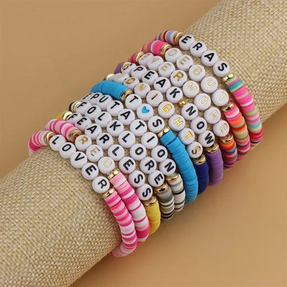 Custom Clay Bead Bracelets Friendship Bracelet
