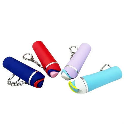 Cute Mini Cup Keychain Lip Balm Holder
