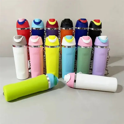 Cute Mini Cup Keychain Lip Balm Holder