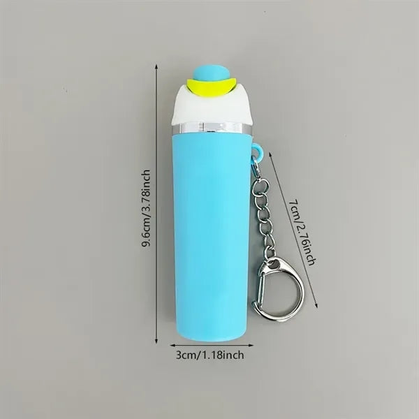 Cute Mini Cup Keychain Lip Balm Holder