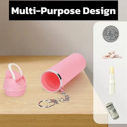 Cute Mini Cup Keychain Lip Balm Holder