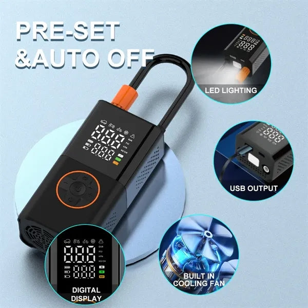 Tire Inflator Portable Air Compressor Cordless