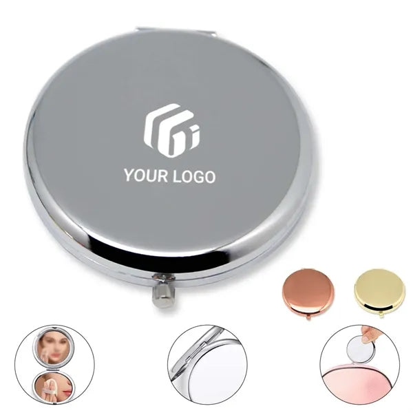 High quality Metal portable double sided makeup mirror