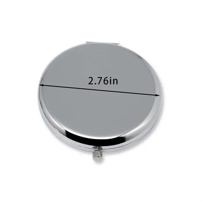 High quality Metal portable double sided makeup mirror