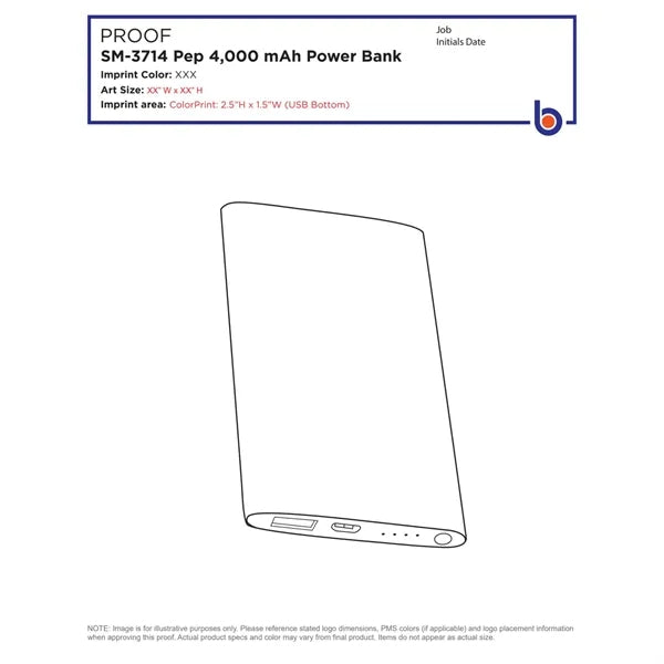 Pep 4000 mAh Power Bank