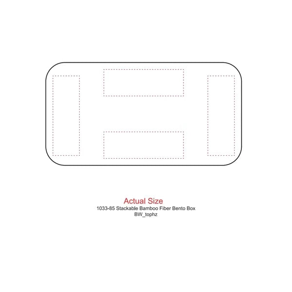 Stackable Bamboo Fiber Bento Box