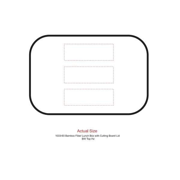 Bamboo Fiber Lunch Box with Cutting Board Lid