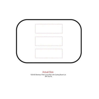 Bamboo Fiber Lunch Box with Cutting Board Lid