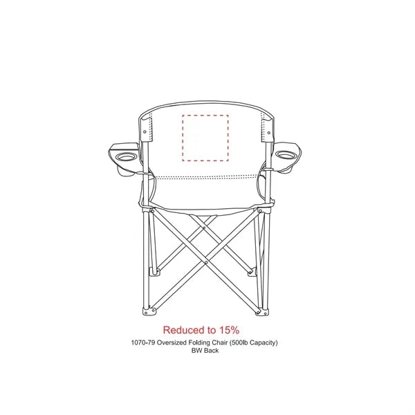 Oversized Folding Chair (500lb Capacity)