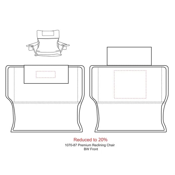 Premium Padded Reclining Chair (400lb Capacity)