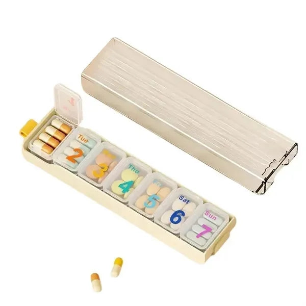 Portable 7 Day Medicine Box
