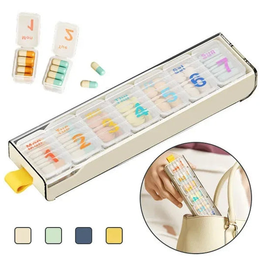 Portable 7 Day Medicine Box