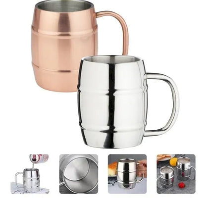 14oz Double Wall Stainless Steel Beer Mug