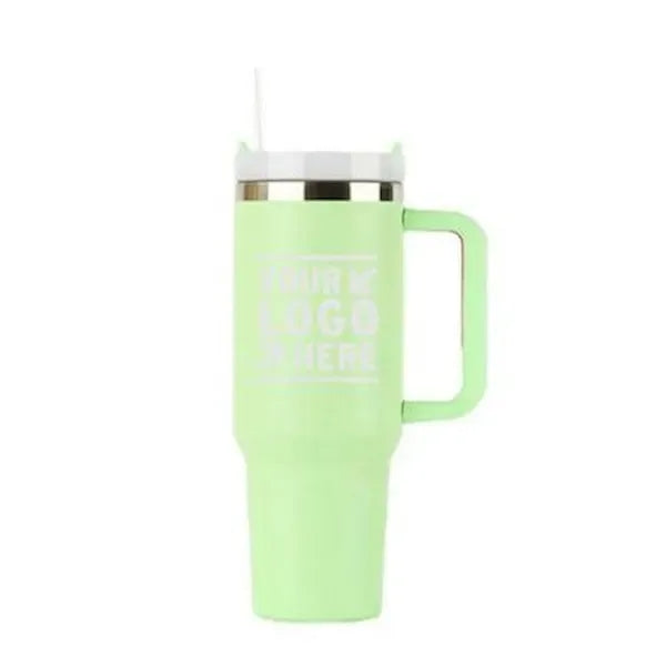 40oz Insulated Stainless Tumbler with Silicone Handle