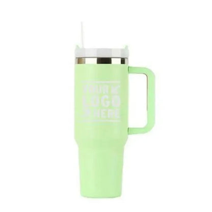 40oz Insulated Stainless Tumbler with Silicone Handle