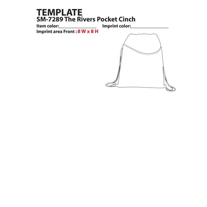 Rivers Non-Woven Drawstring Bag
