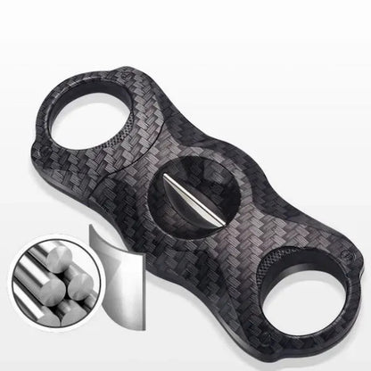Portable Double Blade Stainless Steel Cigar Cutter
