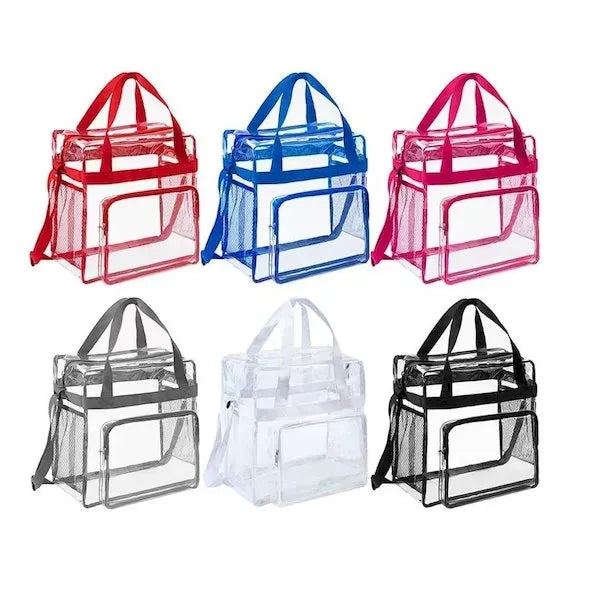 Stadium Approved Clear Tote Bag with Zipper Pocket